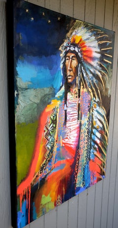 A Seated Chief, Original Painting