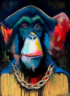 Big Chimpin, Original Painting