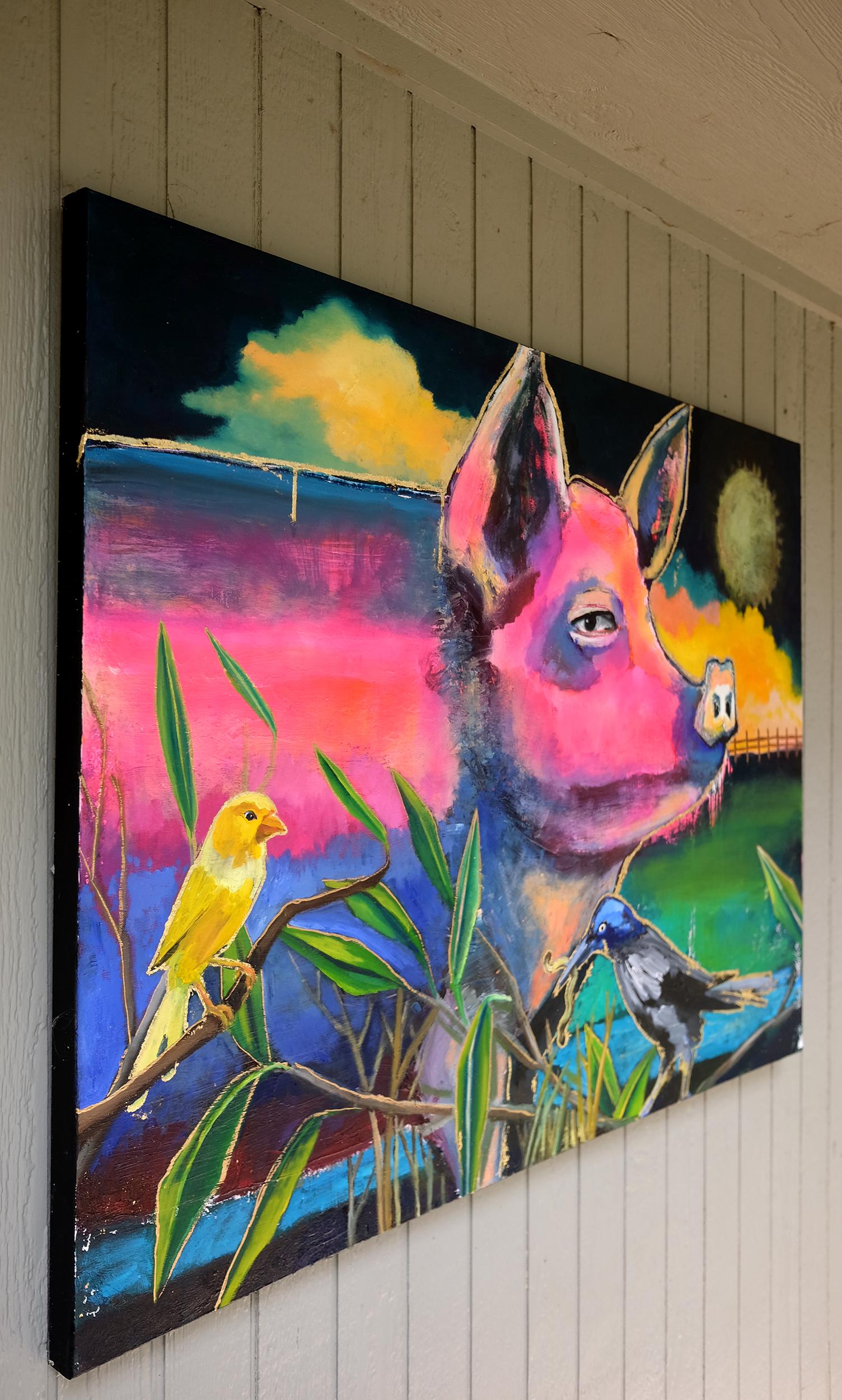 Peinture originale « Gathering » en vente 1