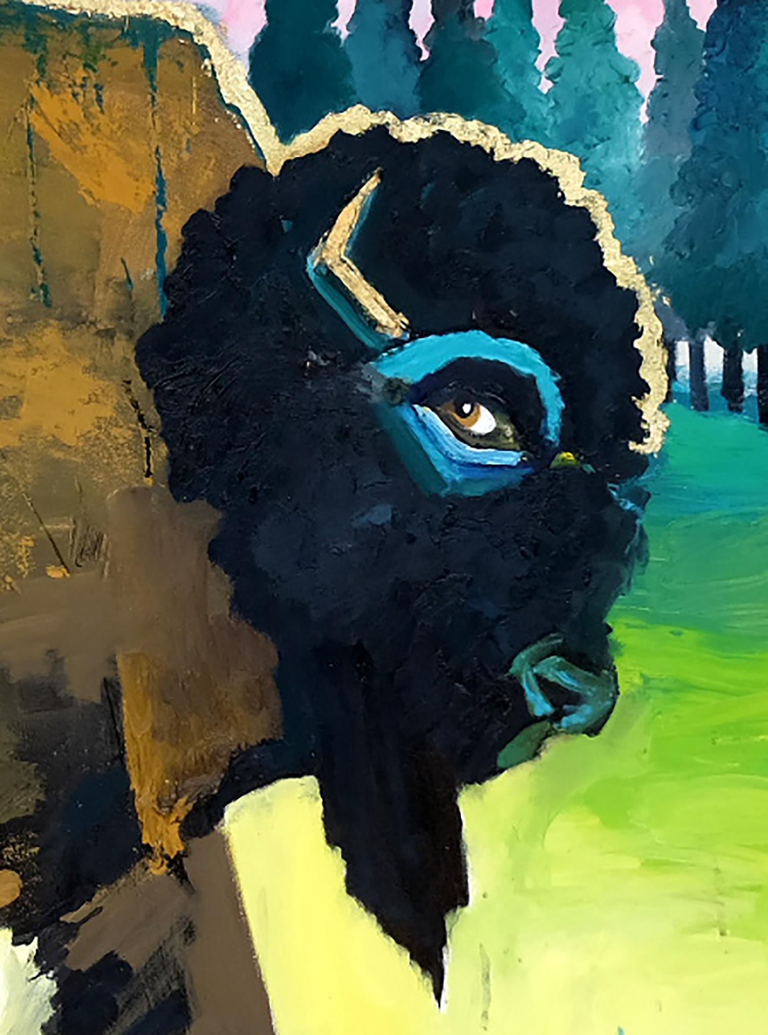Horn, Pittura originale - Mixed Media Art Contemporaneo di Scott Dykema