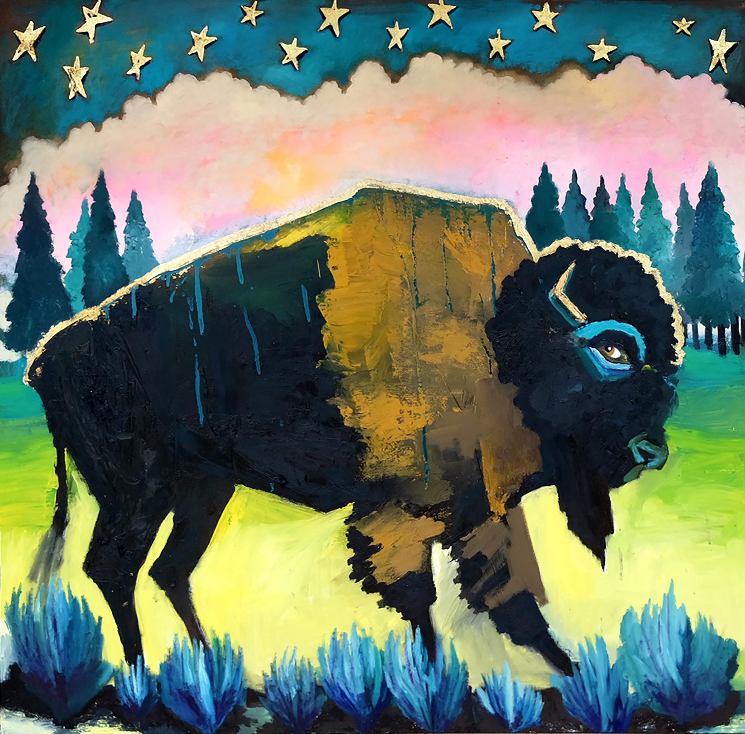 Horn, Pittura originale - Mixed Media Art di Scott Dykema