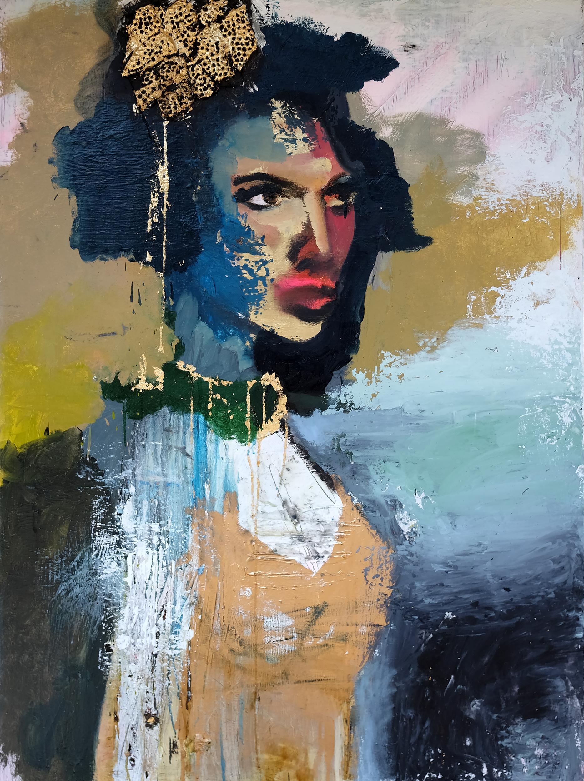 Plus qu'une simple expression, peinture d'origine - Mixed Media Art de Scott Dykema