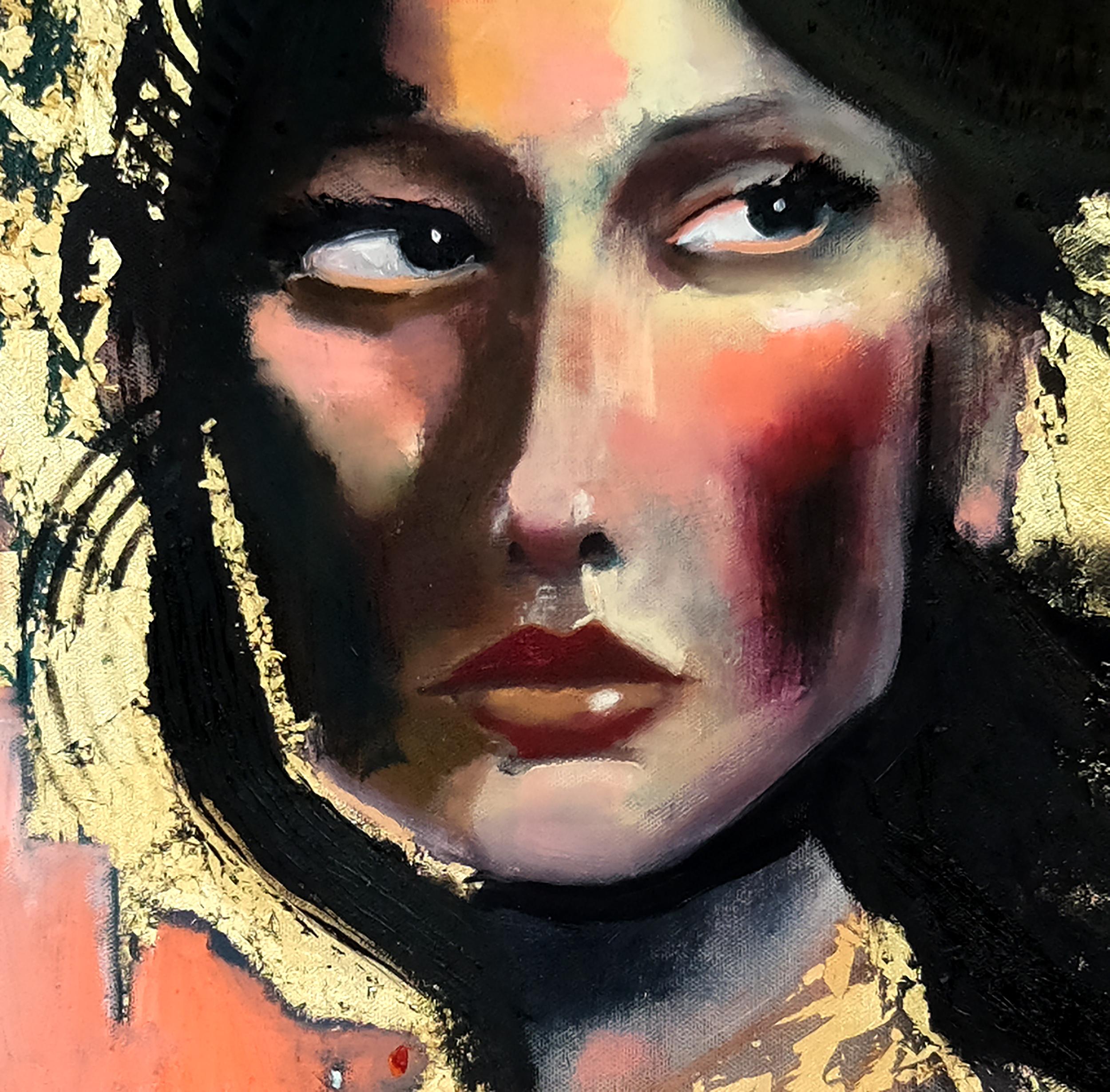Persuasion auf Rosa, Originalgemälde (Zeitgenössisch), Mixed Media Art, von Scott Dykema