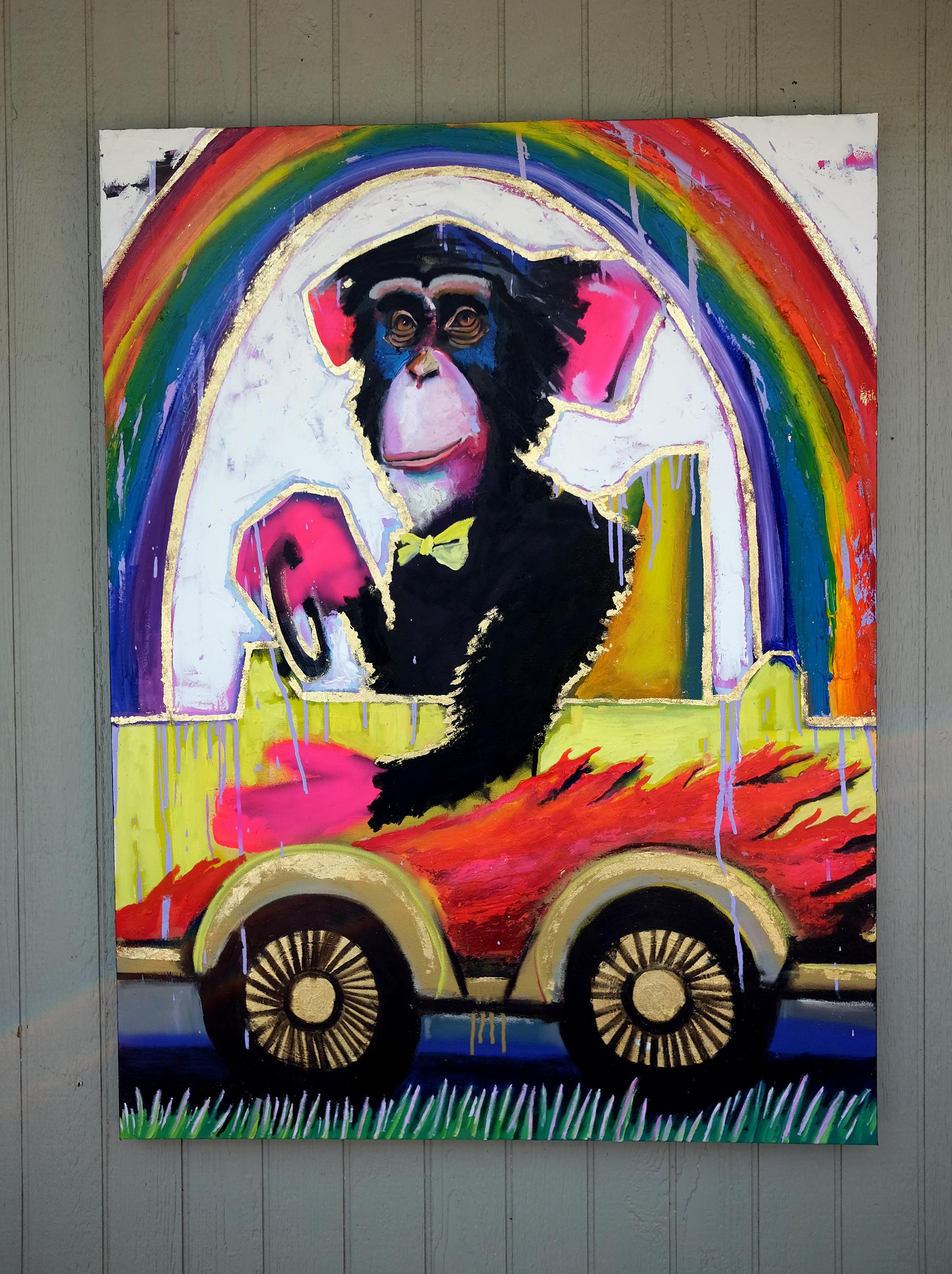 That Car Is Sooo..., Original Painting - Pop Art Mixed Media Art by Scott Dykema