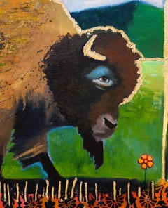 With Orange Flowers, Original Painting