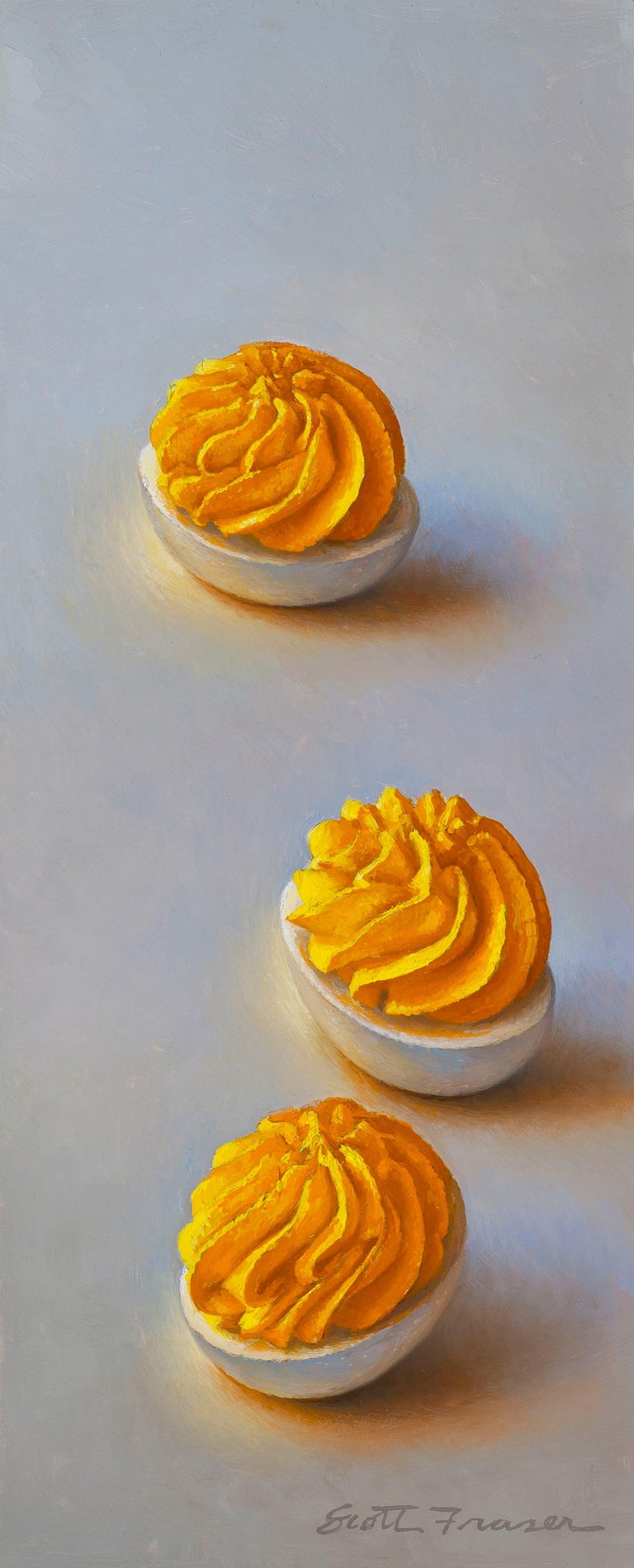 Scott Fraser Deviled Eggs, Oil Painting For Sale at 1stDibs