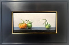 "Greene & Greene" - Nature morte surréaliste, peinture à l'huile sur panneau
