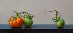"Greene & Greene" - Nature morte surréaliste, peinture à l'huile sur panneau