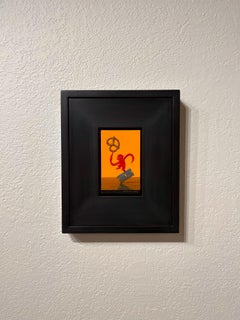 "Razor Monkey", Oil Painting