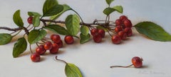 Red Crabapples, Oil Painting