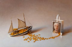 Used "Sinking Ship", Oil Painting