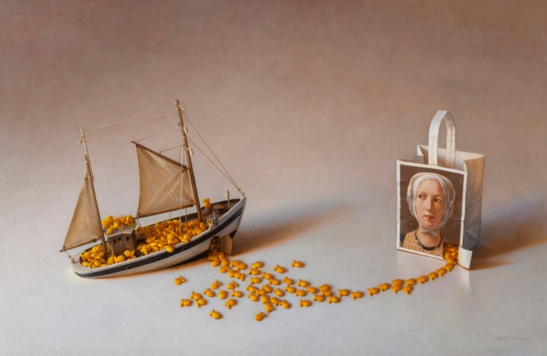 Scott Fraser "Sinking Ship", Oil Painting For Sale at 1stDibs