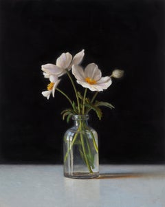 Snowdrop Anemone, Oil Painting