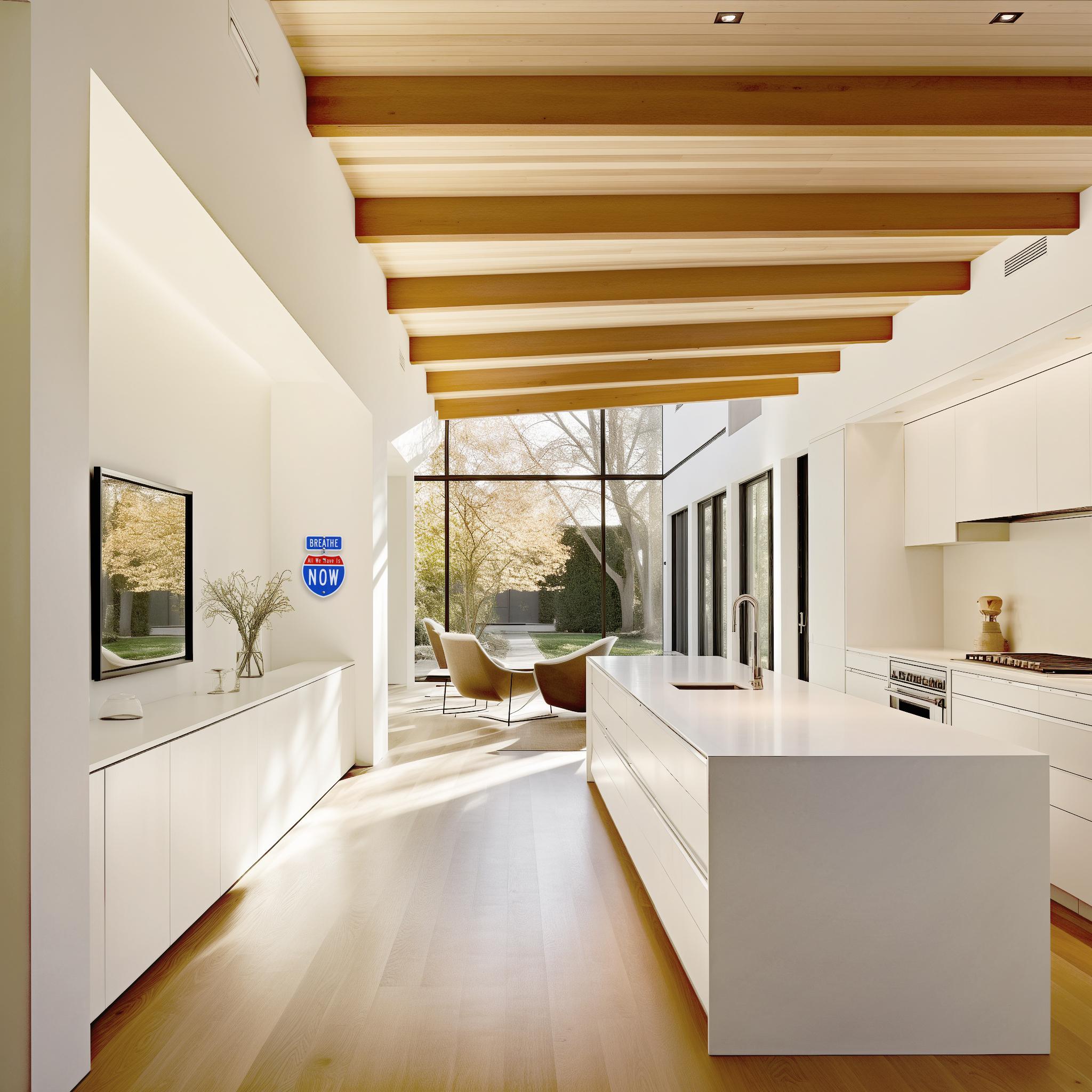 Floating Innerstate Now VII - Sculpture originale inspirée des panneaux de signalisation en acier en vente 3