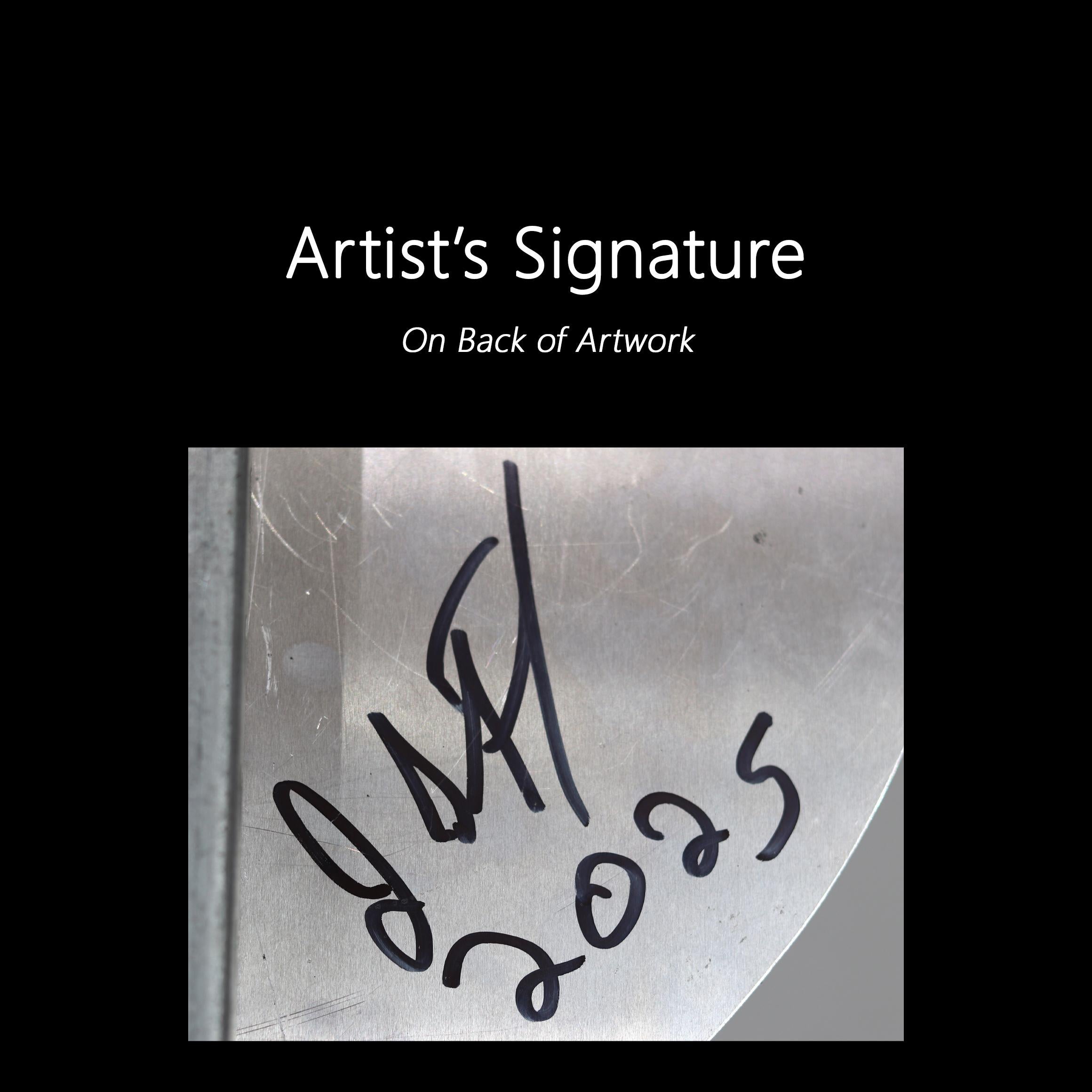 Floating Innerstate Now VII - Sculpture originale inspirée des panneaux de signalisation en acier en vente 6