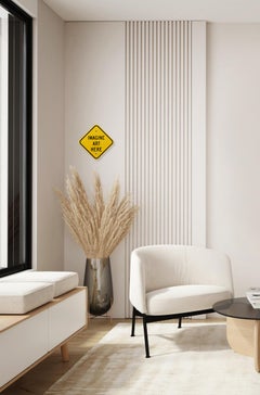 Imagine Art Here XVIII - Steel Diamond Shaped Street Sign Inspired Wall Artwork