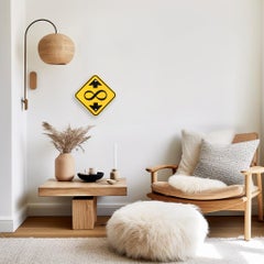 Infinite Clearance II - Original Steel Diamond Shaped Street Sign Inspired Art