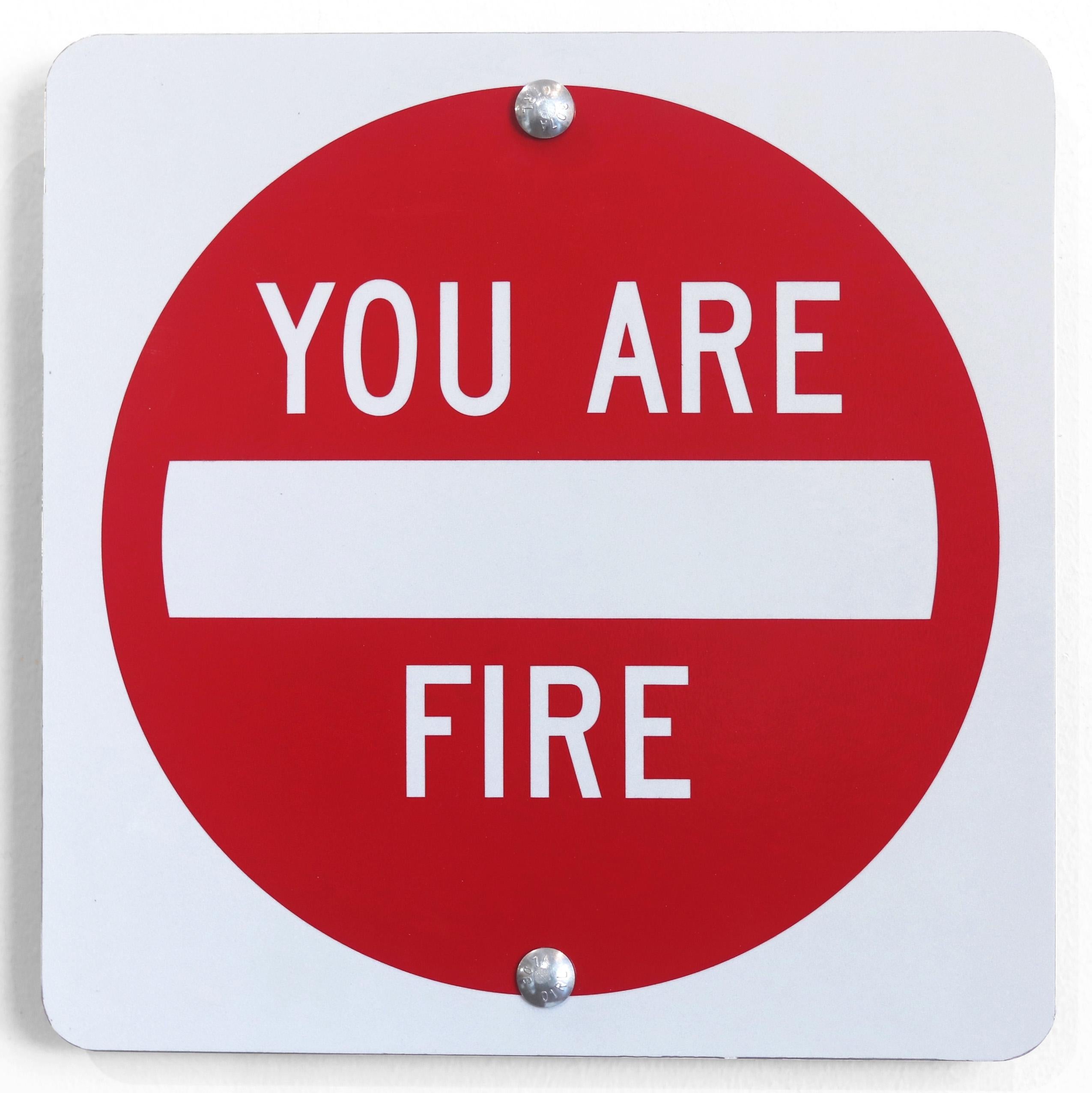 Wandskulptur aus Edelstahl: YOU ARE FIRE V