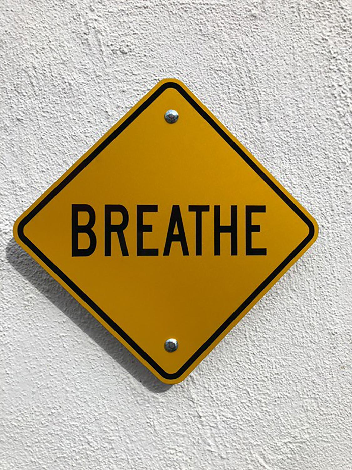 breathe sign for wall