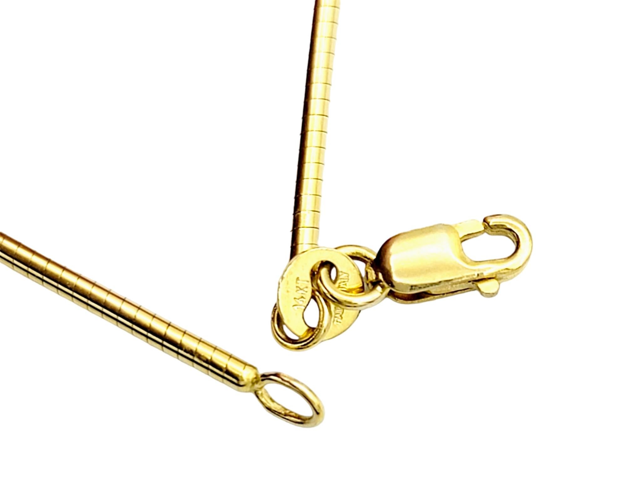 Scott Gauthier 14 Karat Yellow Gold Vertical Bar Pendant Necklace with Diamonds  3