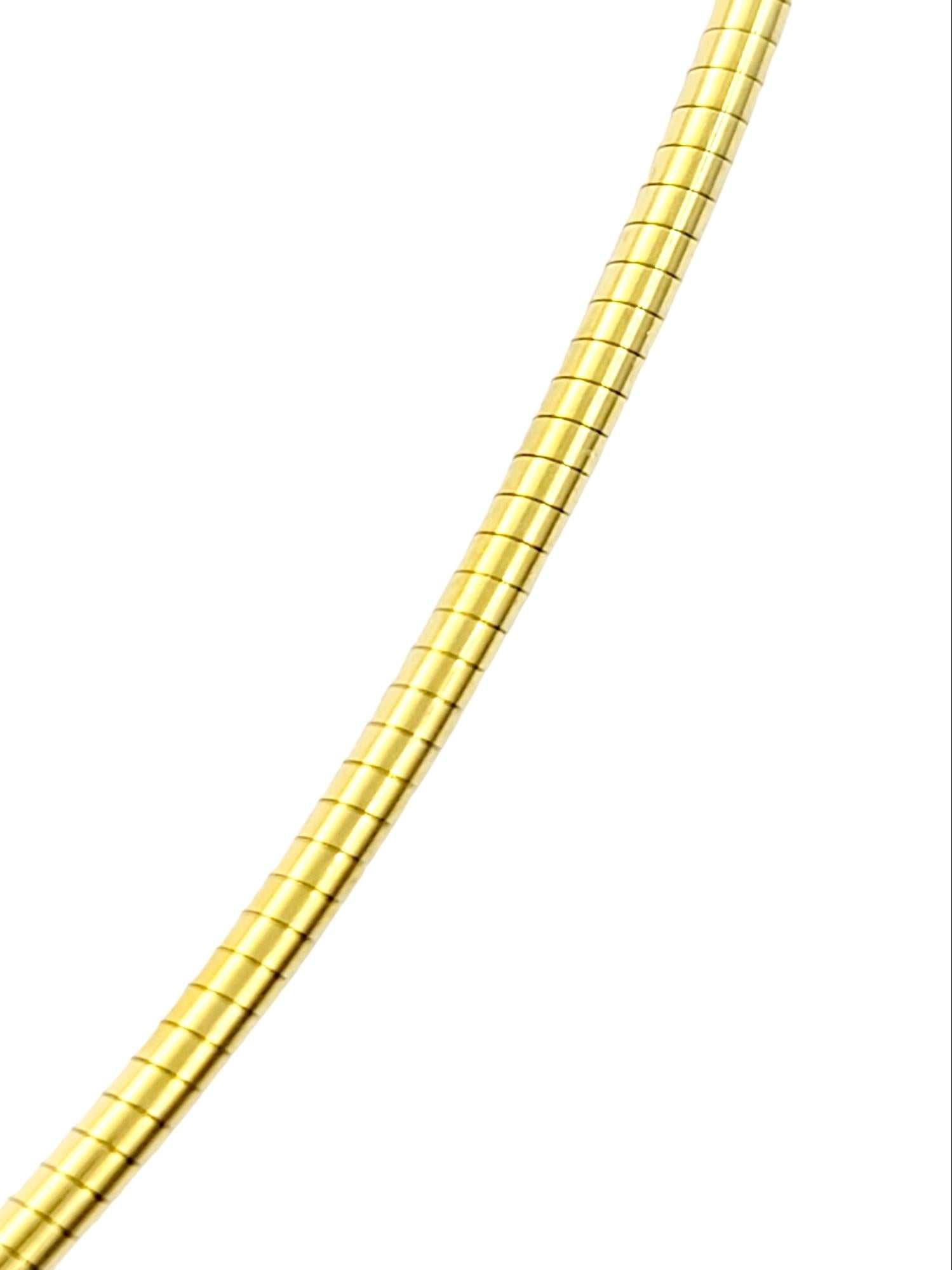 Scott Gauthier 14 Karat Yellow Gold Vertical Bar Pendant Necklace with Diamonds  In Good Condition In Scottsdale, AZ