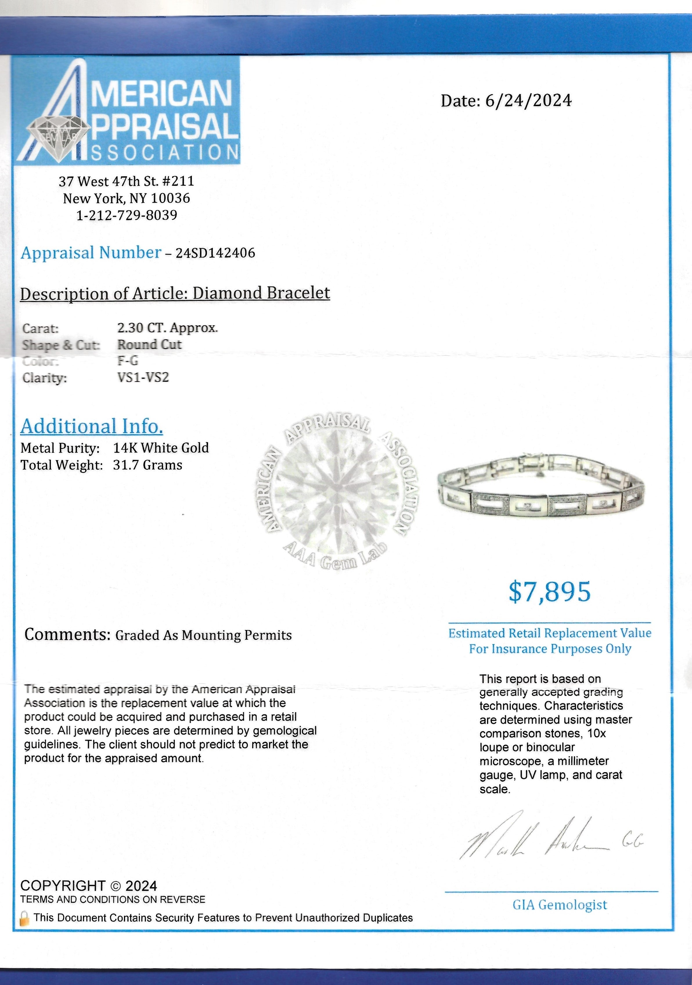 Scott Gauthier Alternating Pave and Floating Diamond Rectangular Link Bracelet For Sale 4