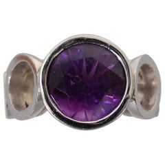 Scott Gauthier White Gold Ring with Amethyst