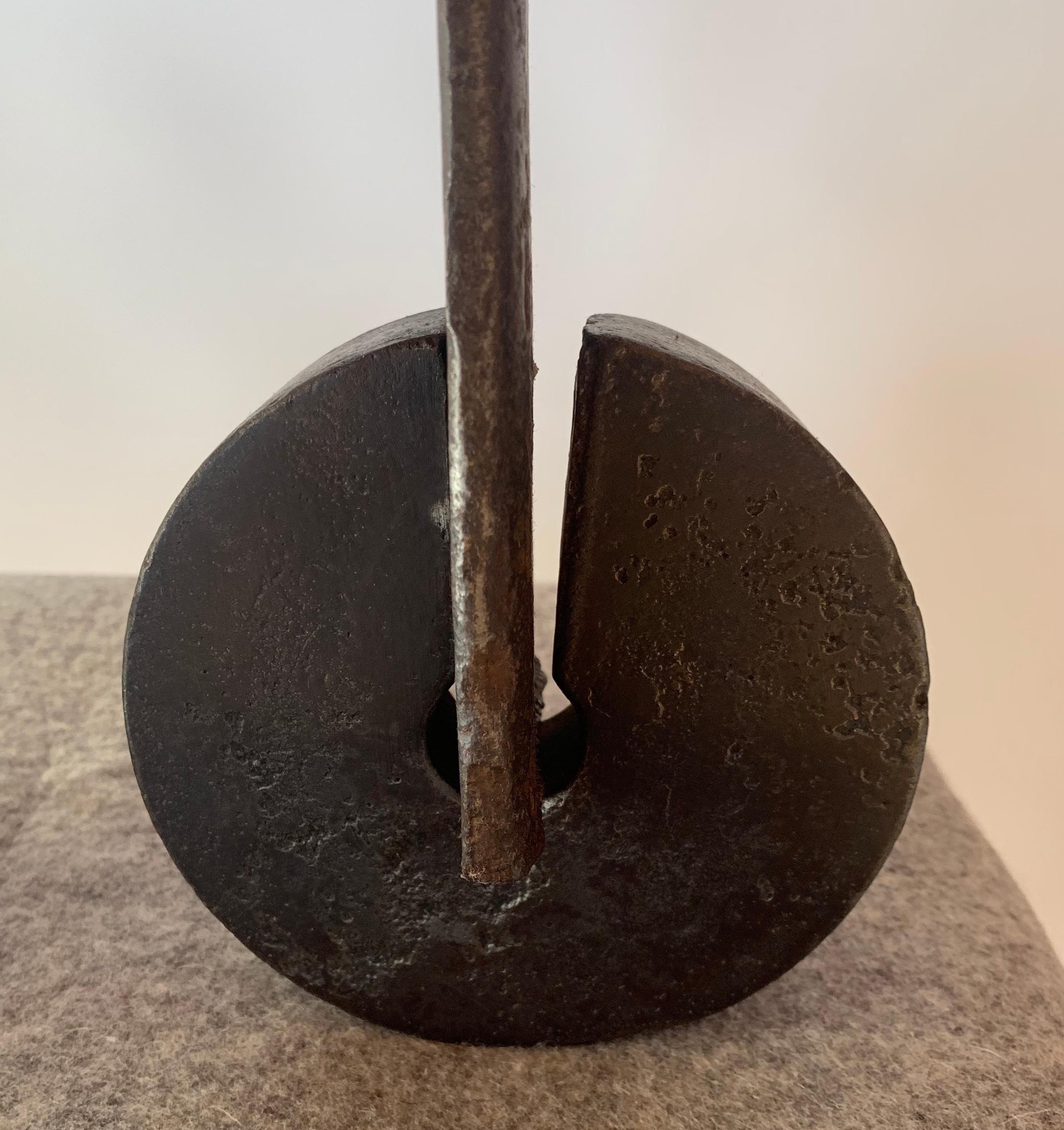 Tortoise
welded steel
Measures: 4 x 10 x 17 in.

Artist statement:

I seldom use stock material, but prefer distressed and rusted steel that has been scarred, bent, and made imperfect. In this state, the material becomes quite beautiful. There