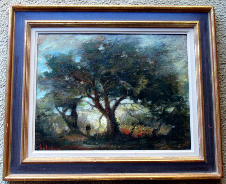 « The Tree » (lieu : Smithtown, Long Island - Sept) - Painting de Scott Halem