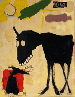 Acrylic & Oil Stick on Canvas: 'Whisper'