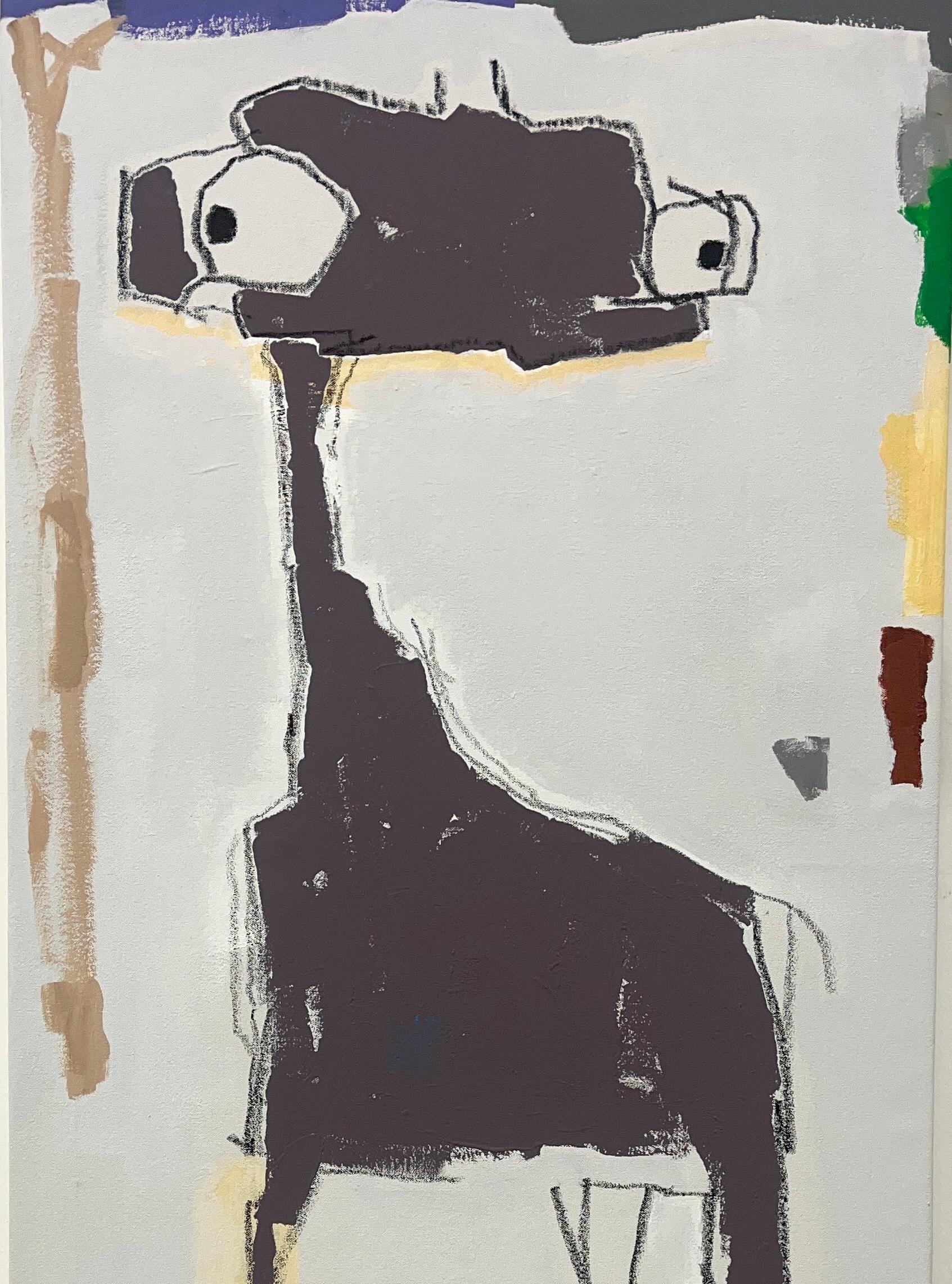 Acrilico e bacchetta a olio su tela: 'Assessore' - Painting di Scott Harbison