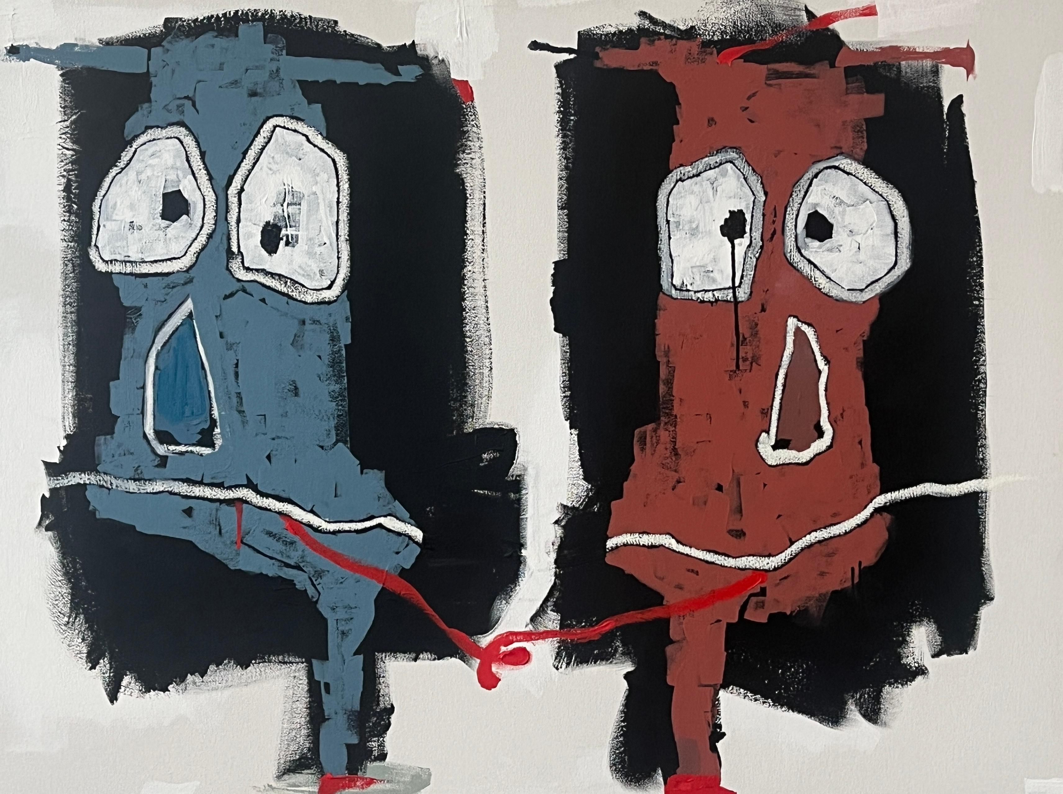 Figurative Painting di Scott Harbison - Acrilico su tela: 'Lingua legata'
