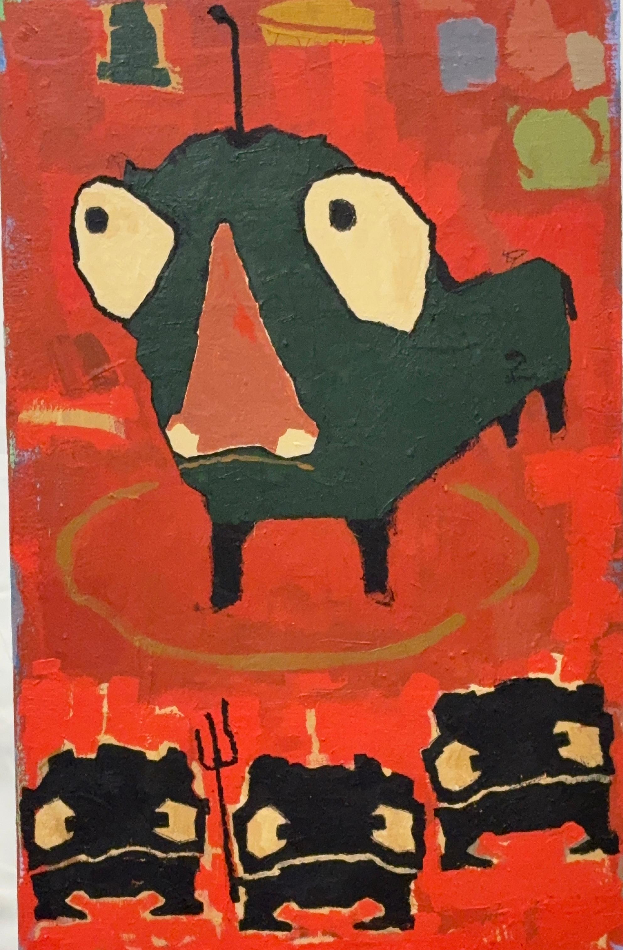 Acrylic Paint, Oil Stick on Hard: 