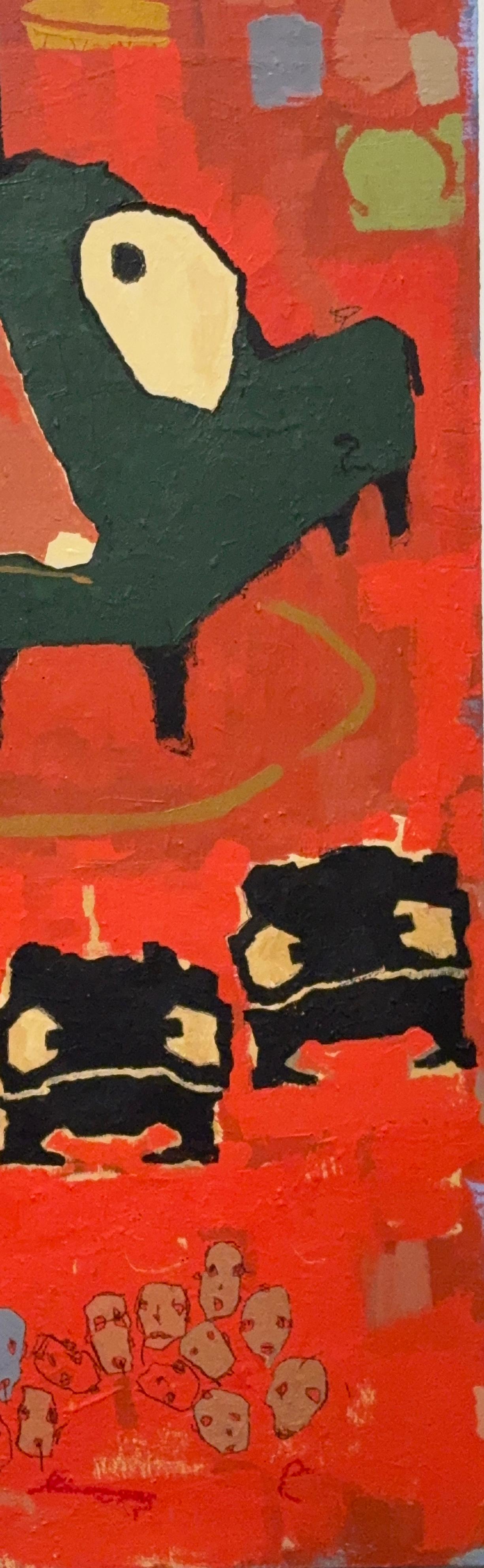 Acrylic Paint, Oil Stick on Hard: 