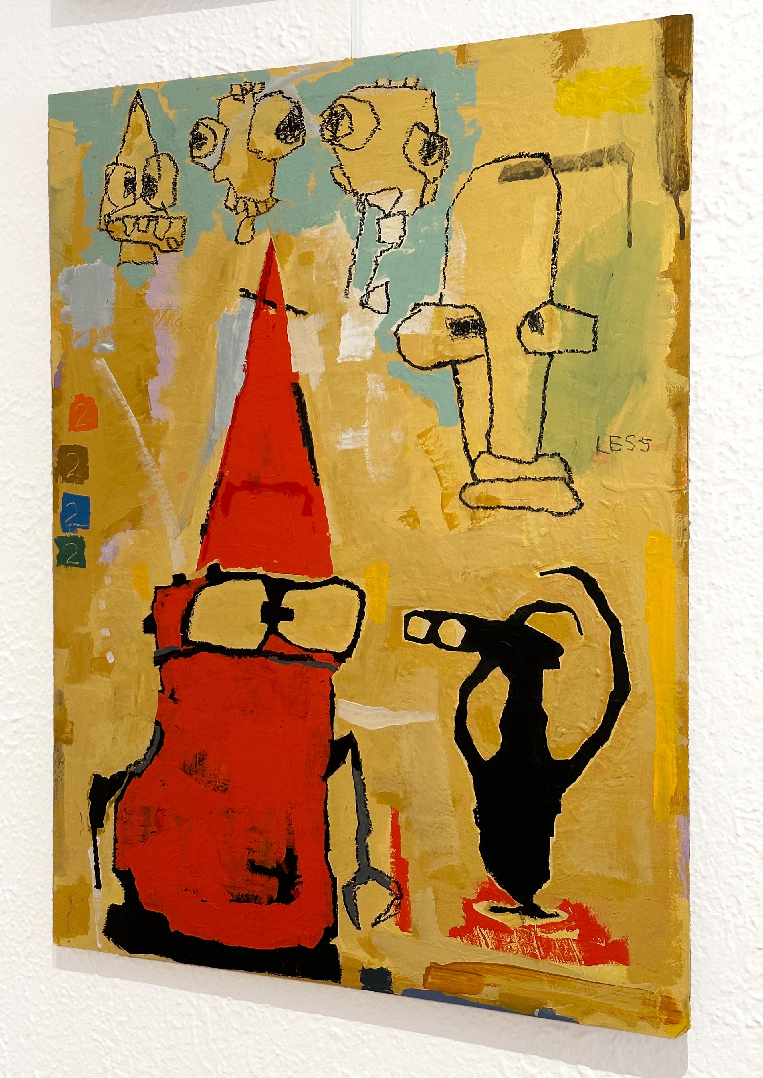Joe, Lance, Moe oder Less – Painting von Scott Harbison