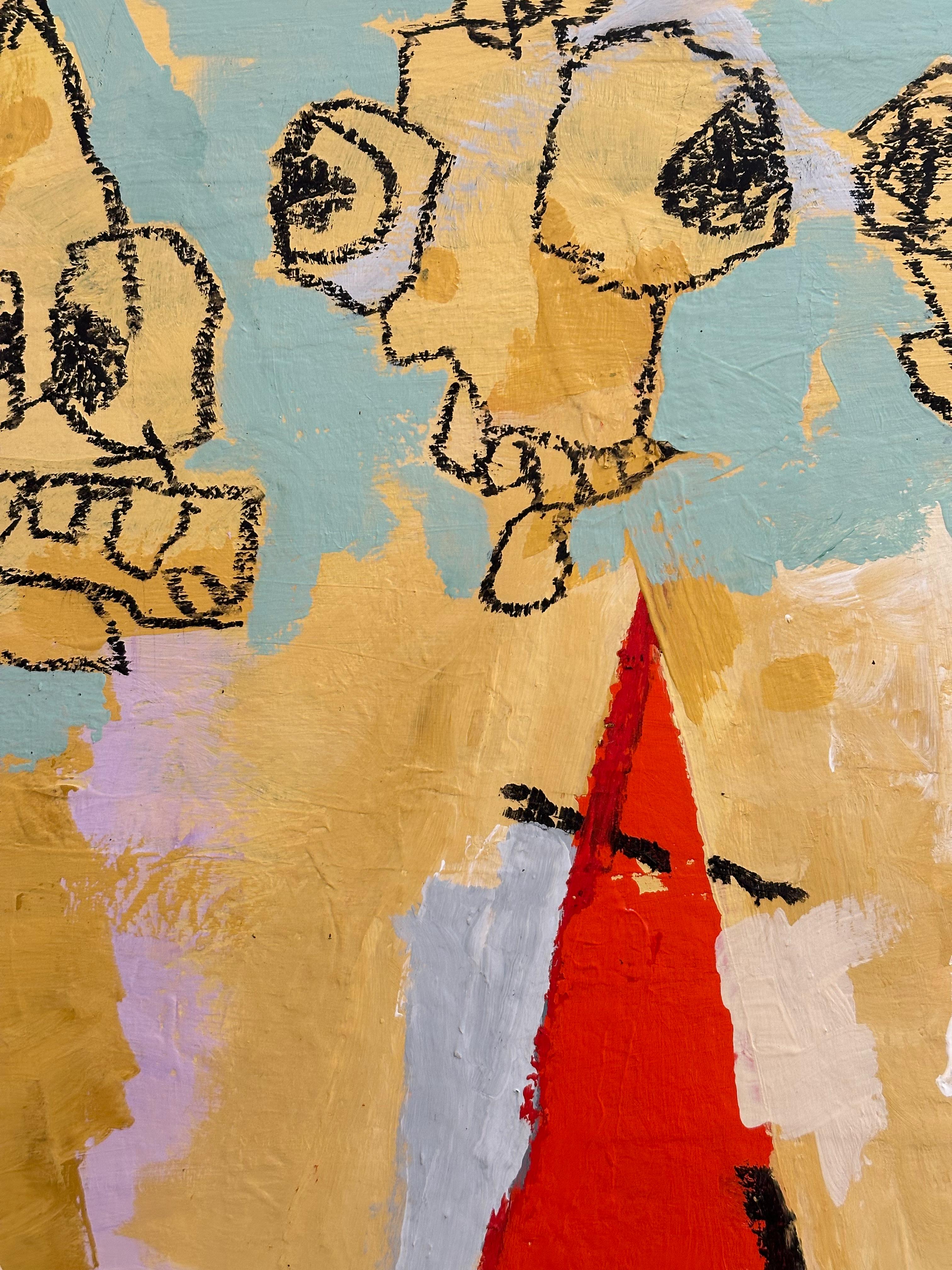 Joe, Lance, Moe oder Less (Art brut), Painting, von Scott Harbison