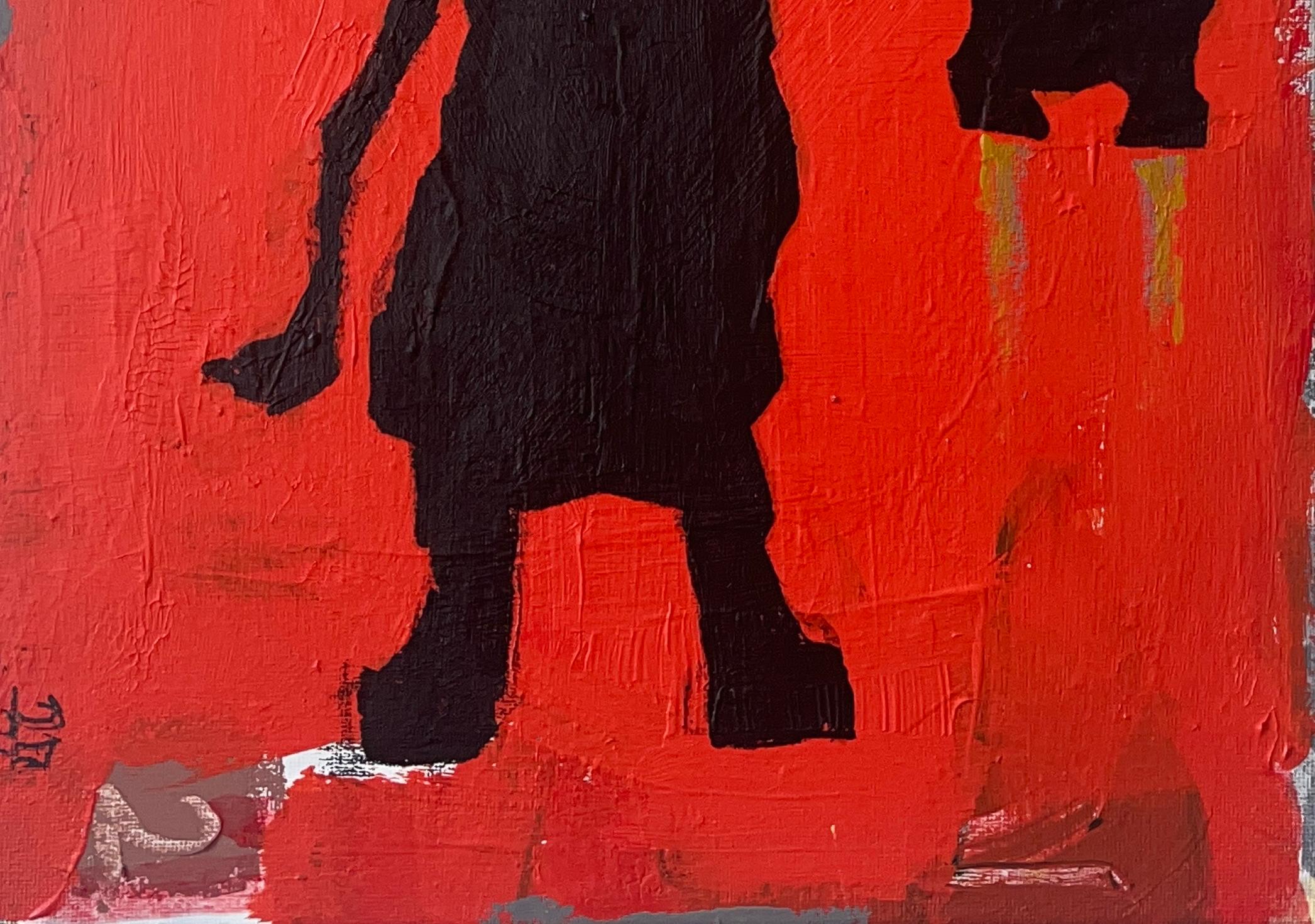 Outsider Art, Acrilico e Olio su Tela: 'Aria' 1