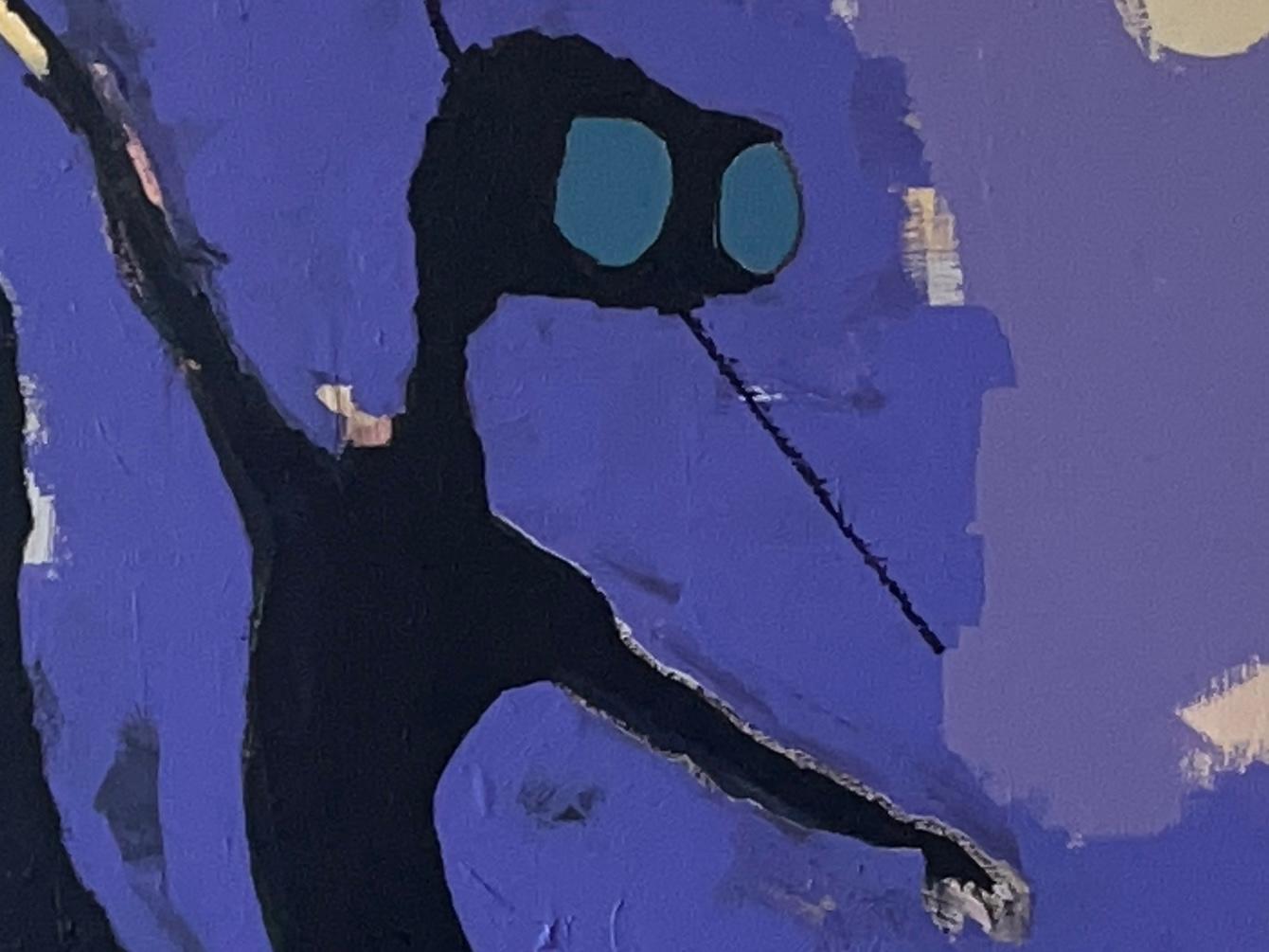 Arte Outsider, Acrílico sobre tabla: 'Adelante - Painting Arte marginal de Scott Harbison
