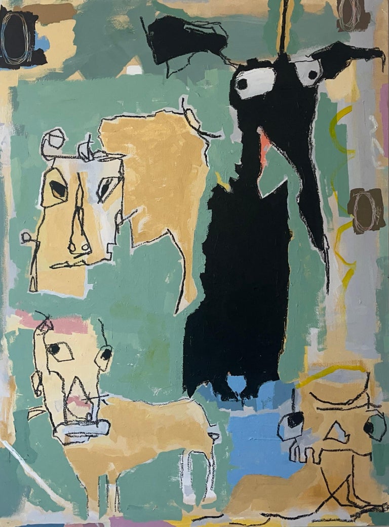 Scott Harbison - Pintura de Arte Outsider: 'Ven a Ver' en venta en 1stDibs  España, image size:768x1040