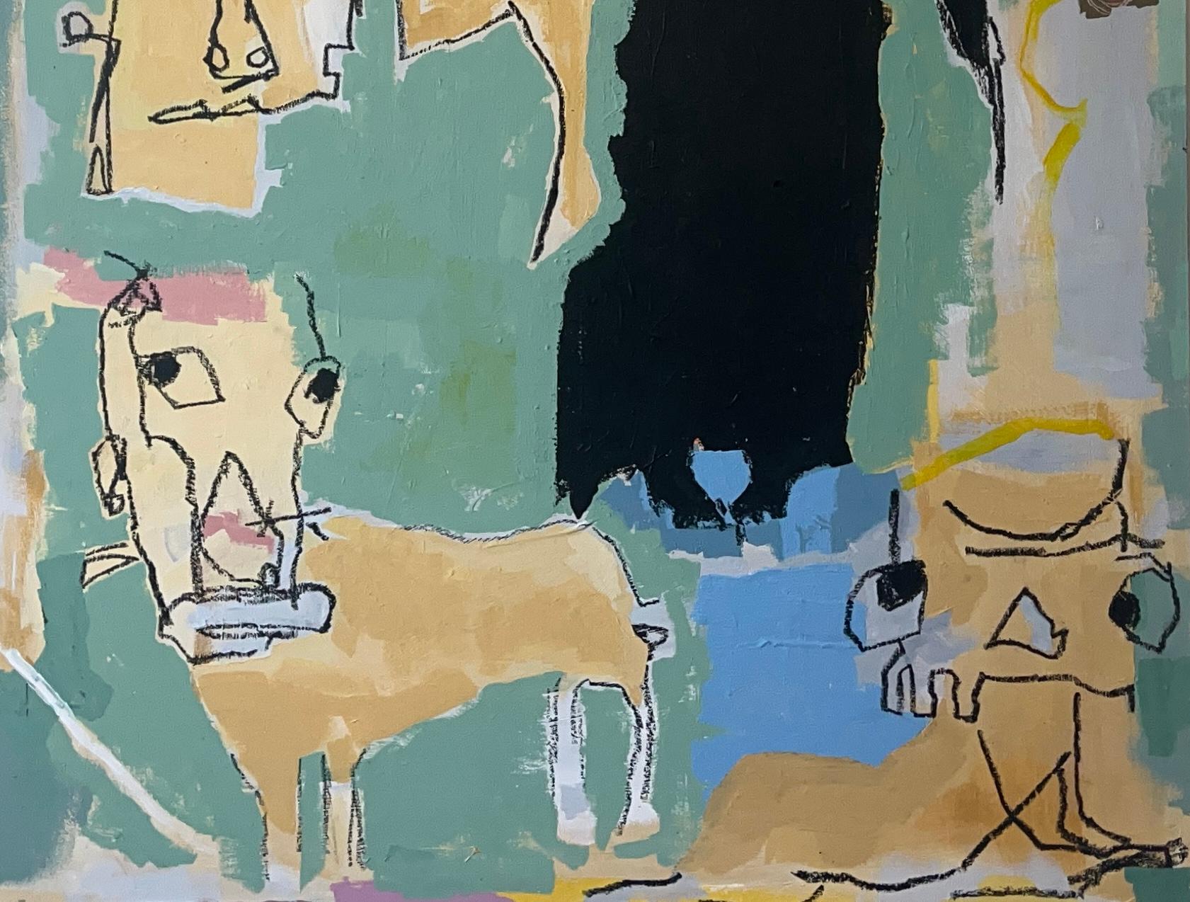 Outsider Art Painting: 'Come See' For Sale 2