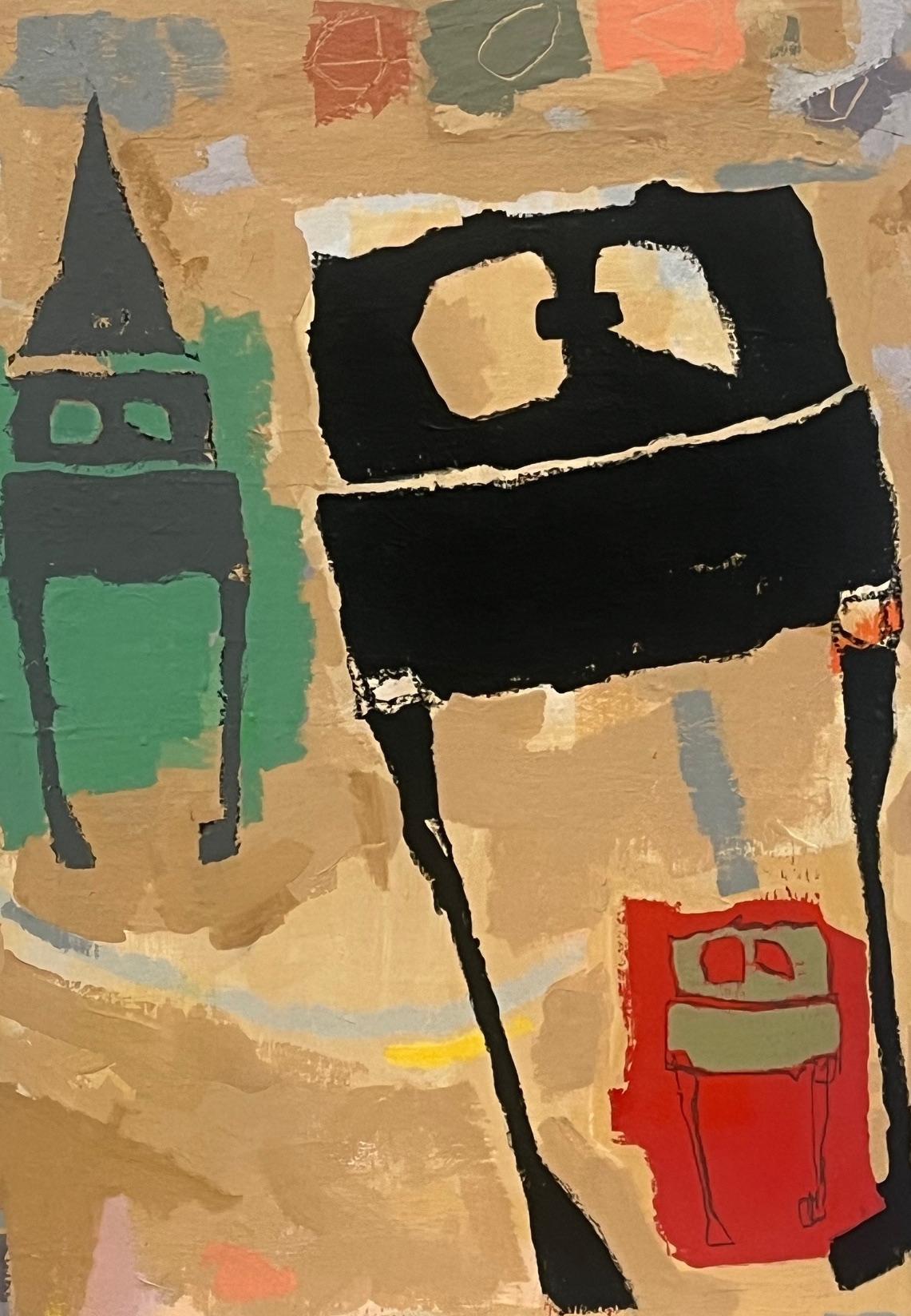 Outsider artist painting: 'They Came Upon A Midnight Clear' - Painting Arte marginal de Scott Harbison