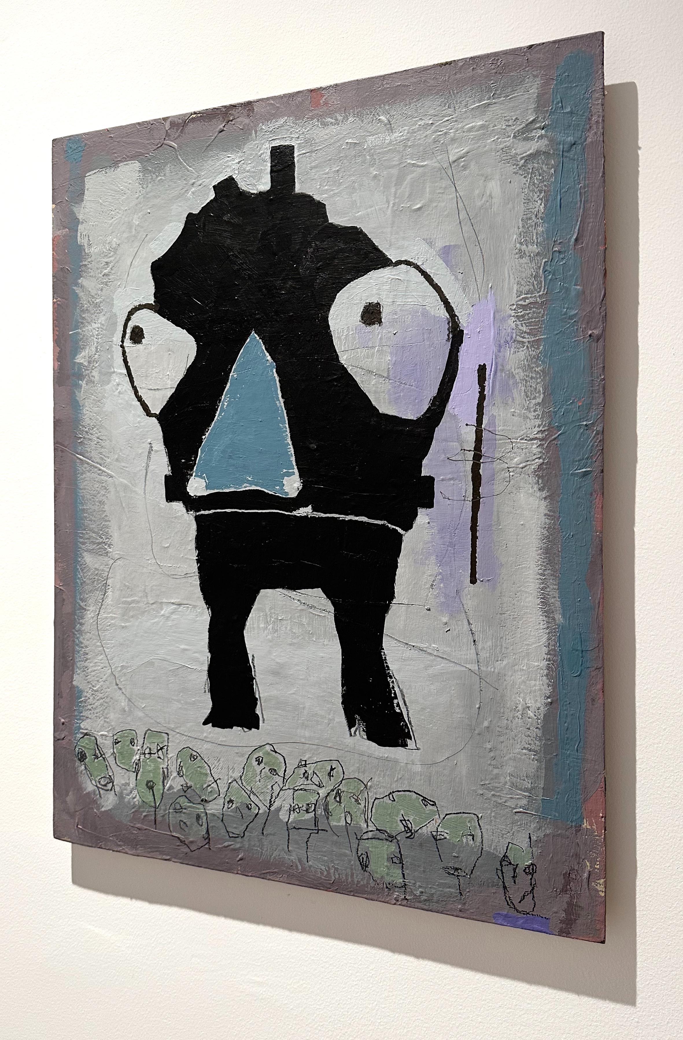 Sunshine, il visitatore del campeggio da Outer Space - Painting di Scott Harbison