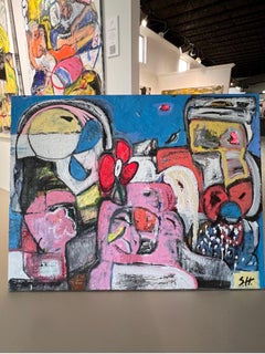 « Lumber of Hope », peinture en techniques mixtes (46 x 60)