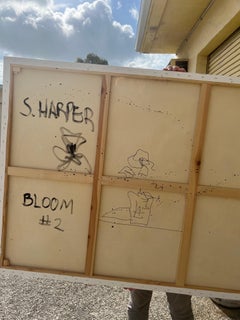 Mixed Media Painting titled "Bloom #2" 36 x 48