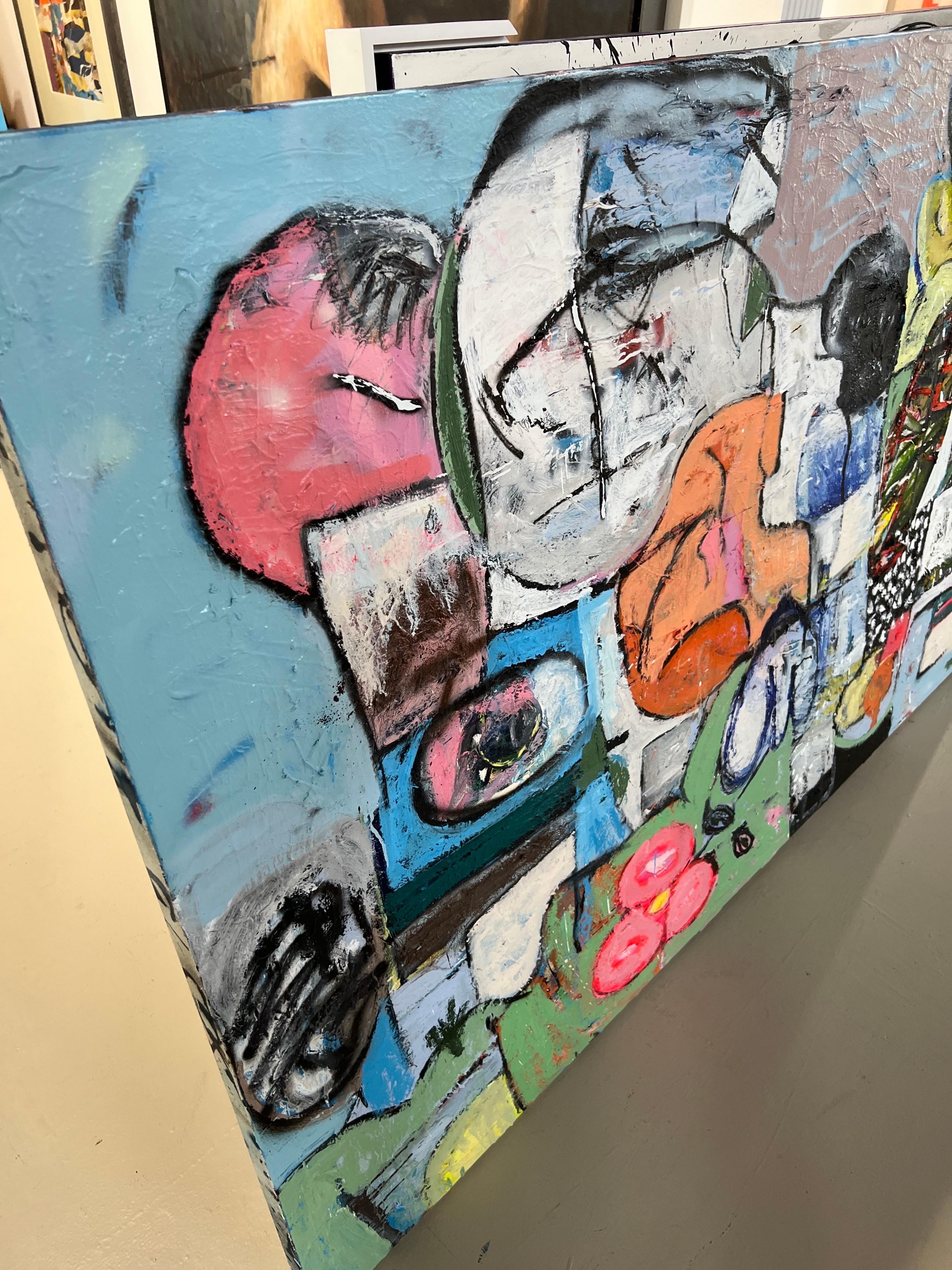Pittura a tecnica mista intitolata 