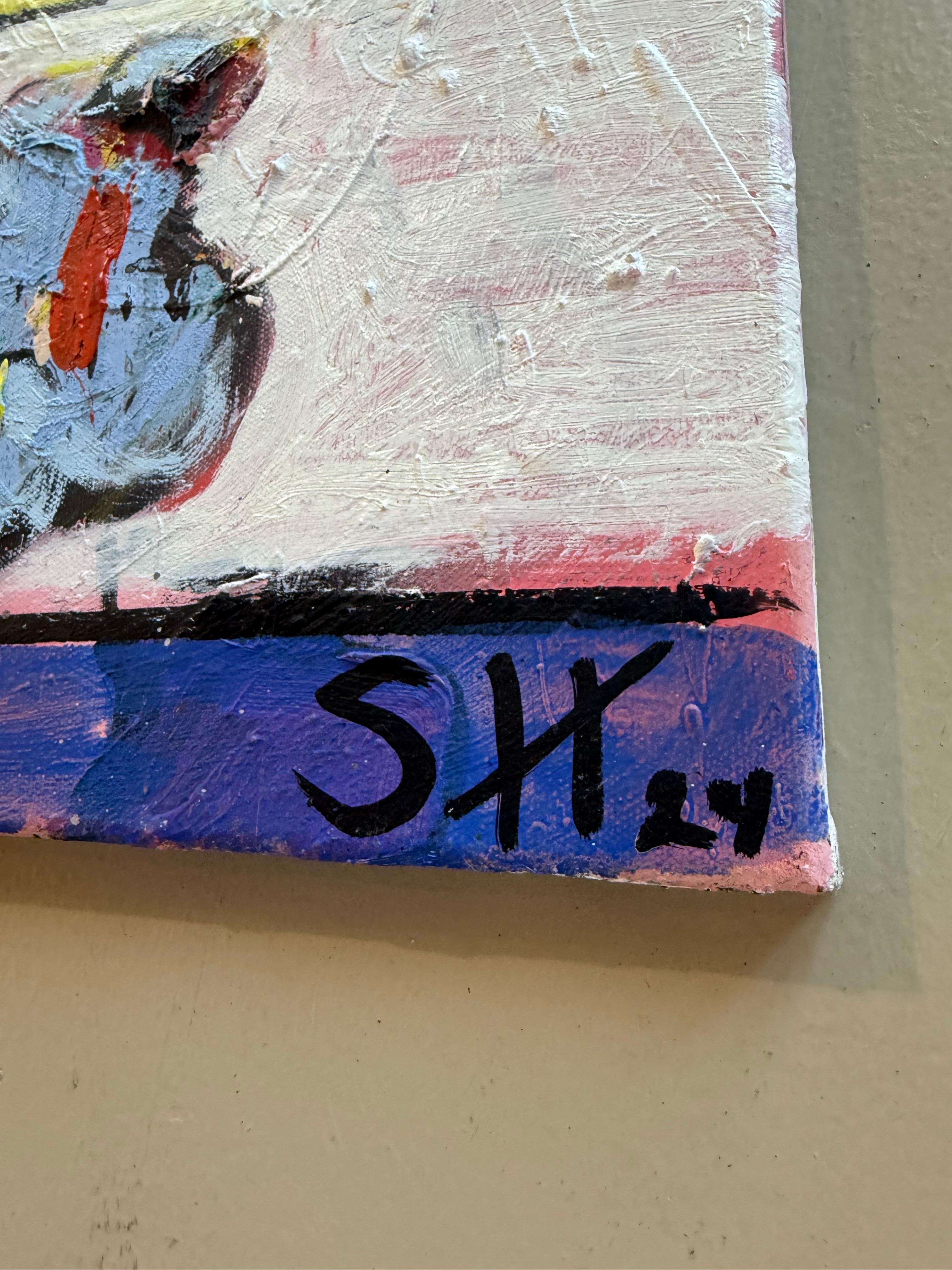 Mixed Media Painting titled “Free Bird” 24 x 24y For Sale 2