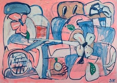 Mixed Media Painting titled “Getting there from Here” 42 x 60