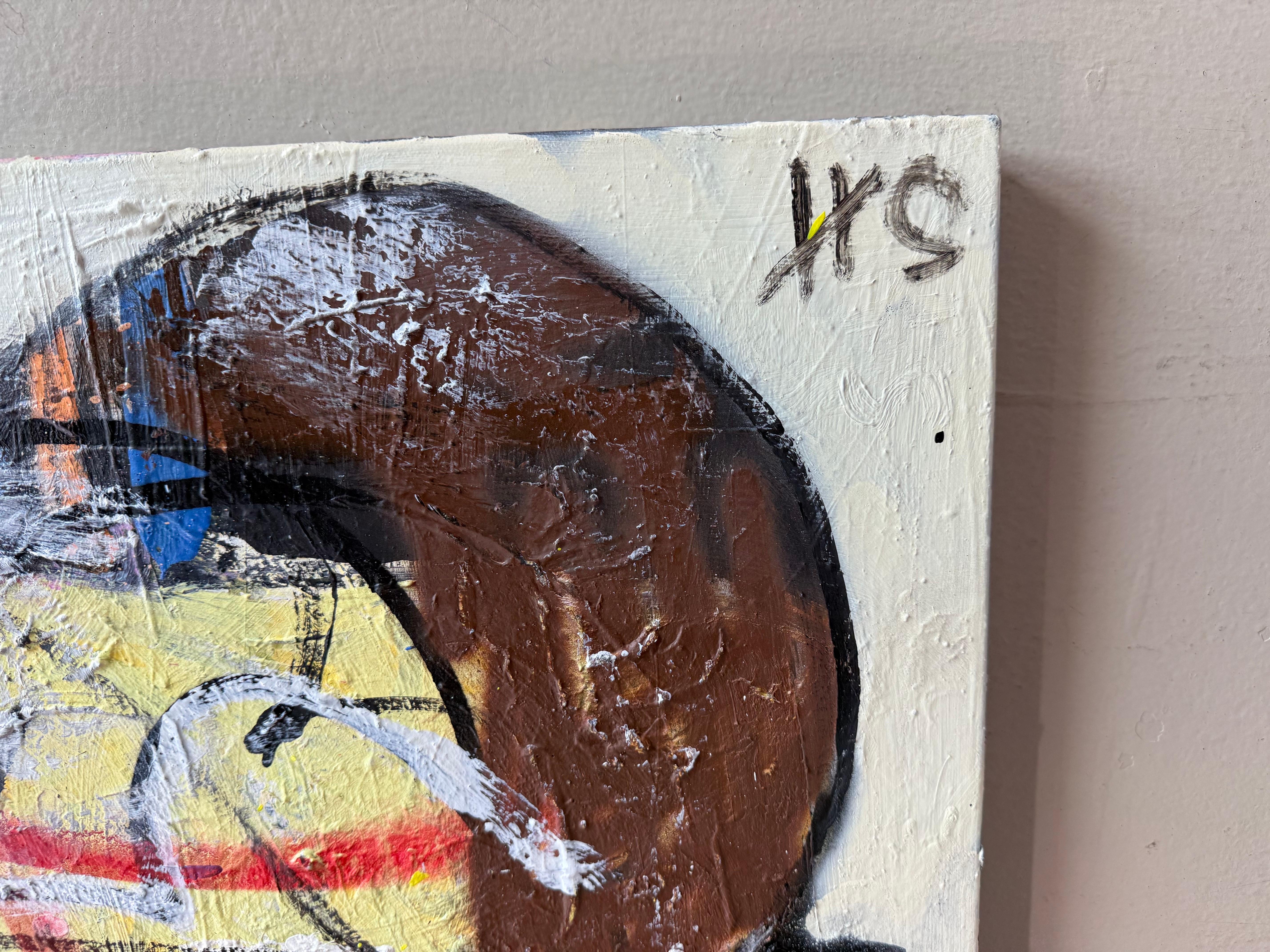 Pittura a tecnica mista intitolata 