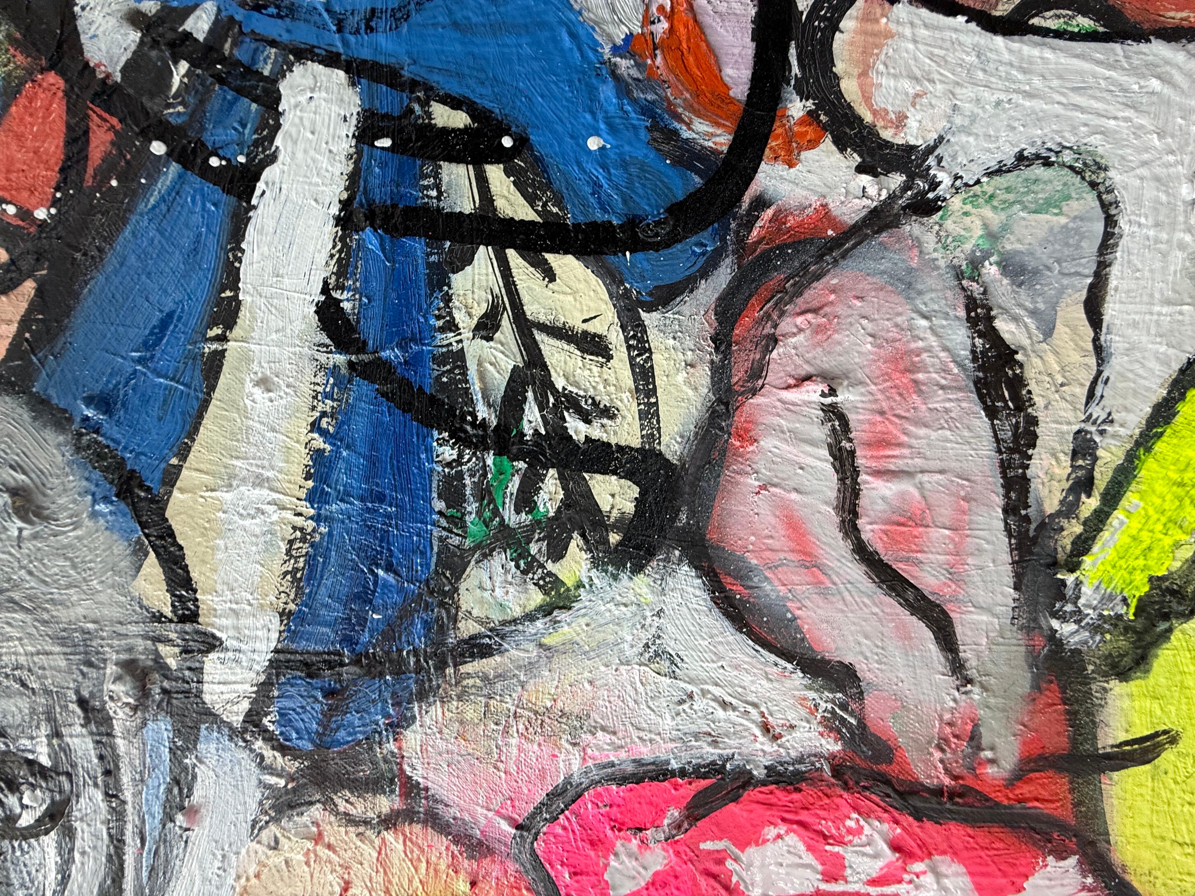 Pittura a tecnica mista intitolata 