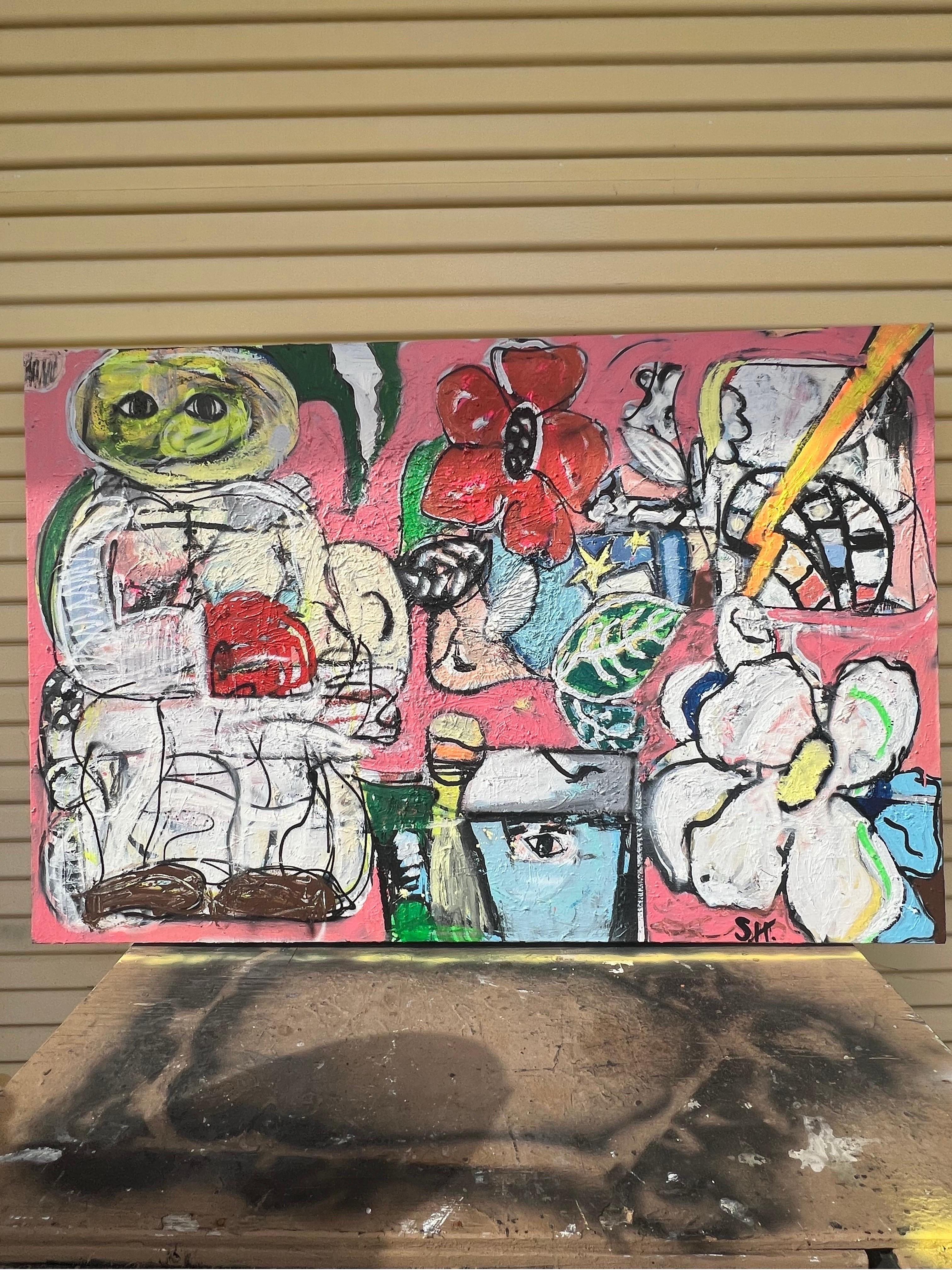 Mixed Media Painting titled 